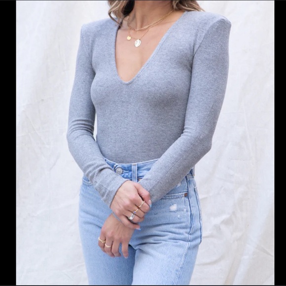 Zara Silver Long Sleeves Bodysuit - Picture 2 of 11